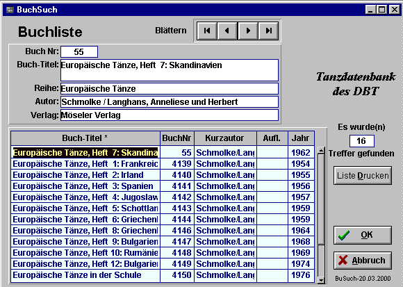 Ergebnisliste: Buch suchen